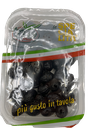 Miccio schwarze gebackene Oliven