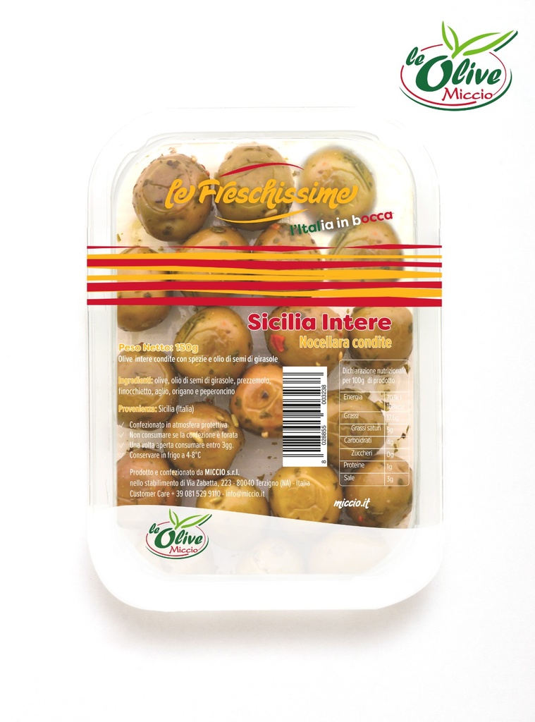 Miccio gewürzte sizilianische Oliven 150 g