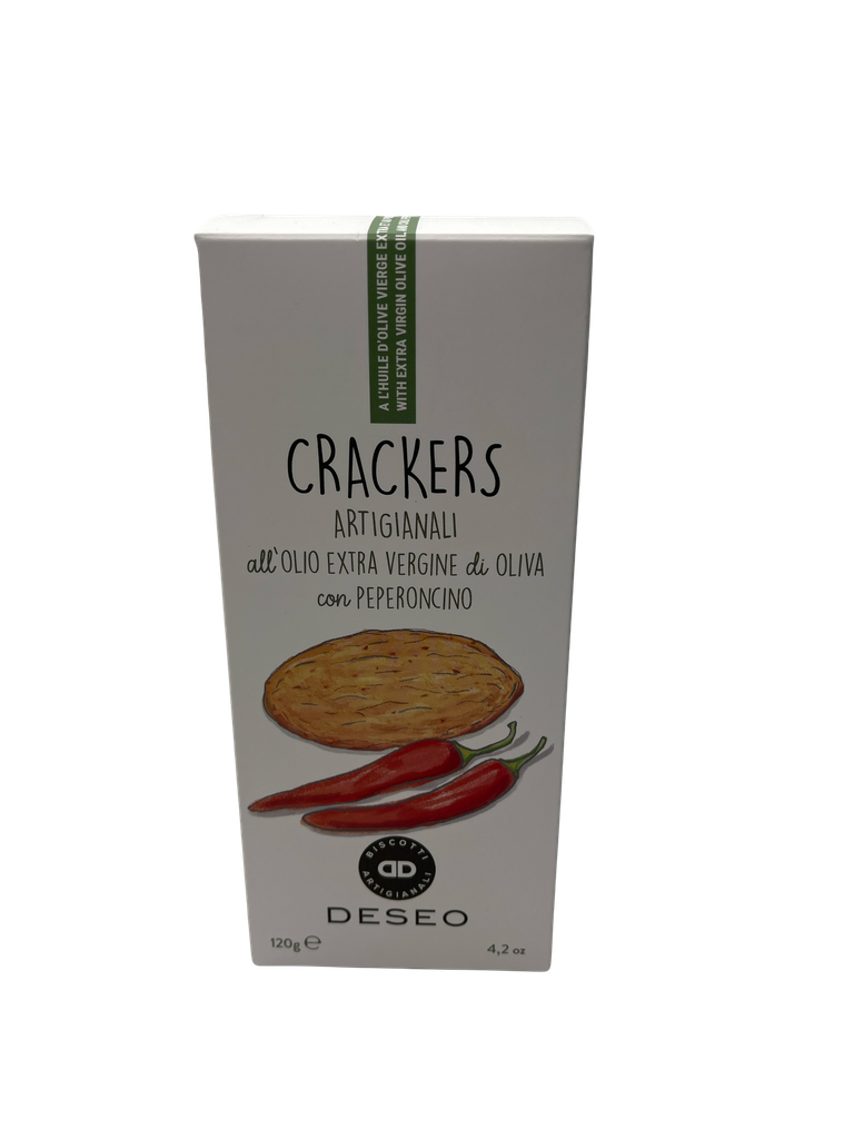 Deseo Cracker mit nativem Olivenöl extra und Chilli