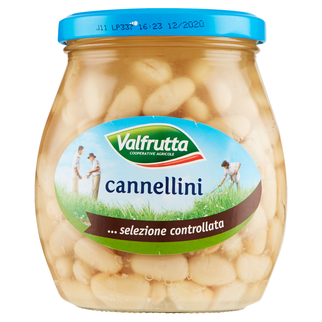 Valfrutta Cannellini-Bohnen im Glas, 580 g