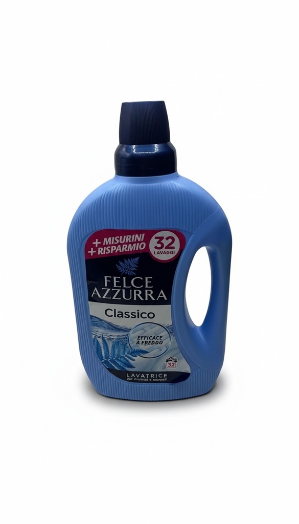Flacone di Felce Azzurra Detersivo Lavatrice Classico, 1.595 ml, 40 lavaggi