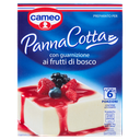 Preparato Cameo per panna cotta con guarnizione ai frutti di bosco, 6 porzioni. Include lo stampo.
