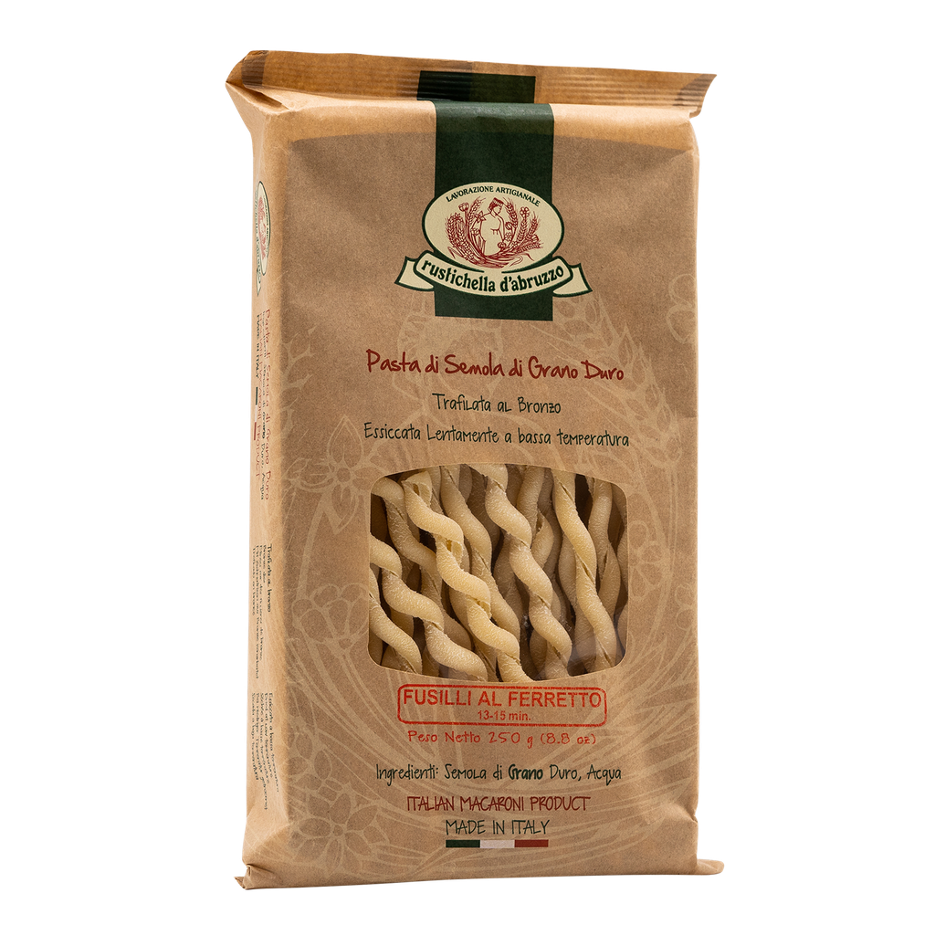 Rustichella Fusilli al Ferretto, 250 g – Spiralpasta