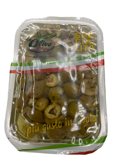 Miccio entkernte gewürzte Oliven