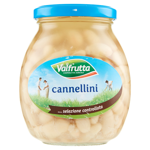Valfrutta Cannellini-Bohnen im Glas, 370 g