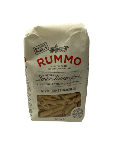 [54367] Rummo Mezze Penne Rig. n.28