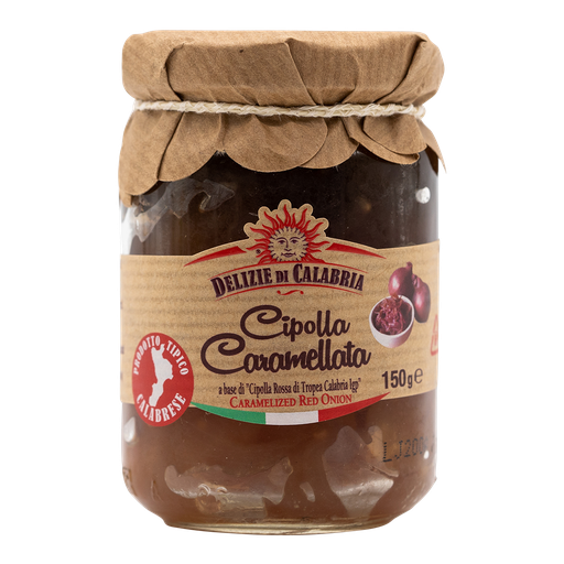 [10301] Delizie di Calabria  rote Zwiebeln karamellisiert 160g