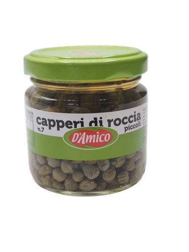 D’Amico kleine Kapern in Weinessig n. 7, 100 g