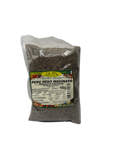 [19356] GIAN schwarzer Pfeffer grob gemahlen 500g