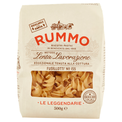 Rummo Fusillotti Nr. 155 – große Spiralnudeln aus Hartweizengrieß, 500 g
